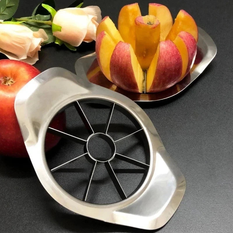 Stainless Steel Apple Cutter Divider Corer Comfort Handle Fruit Slicer Tool