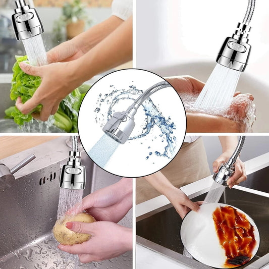 360° Degree Rotating Faucet Movable Kitchen Tap Head Water Saving Nozzle Sprayer
