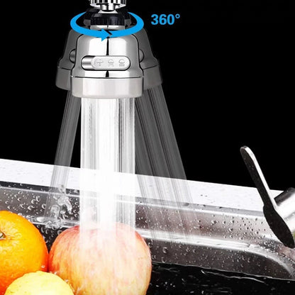 360° Degree Rotating Faucet Movable Kitchen Tap Head Water Saving Nozzle Sprayer