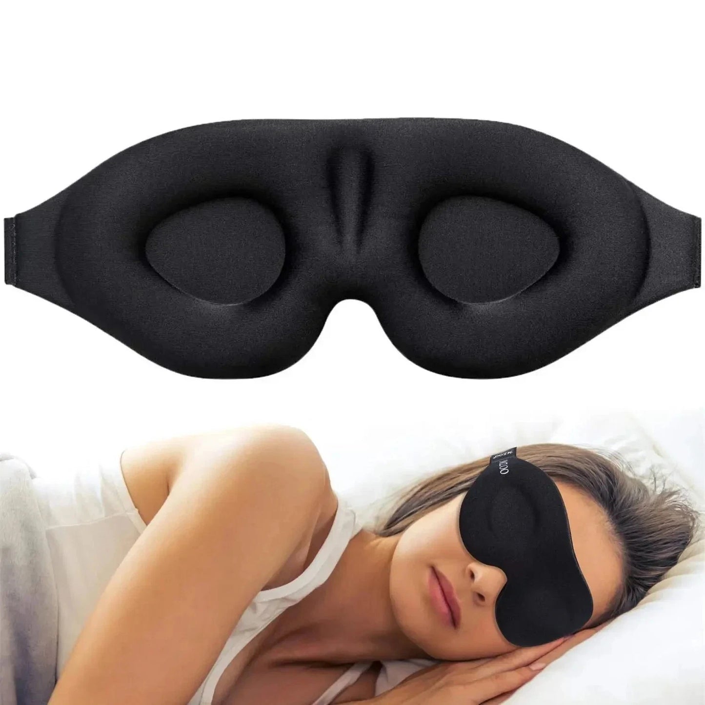 Sleep Eye Mask for Side Sleeper Men Women, Zero Eye Pressure 3D Sleeping Mask