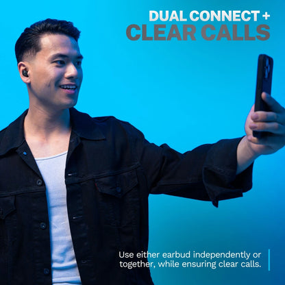 JLab Go POP+ True Wireless Bluetooth Earbuds, In-Ear Headphones, Refurbished