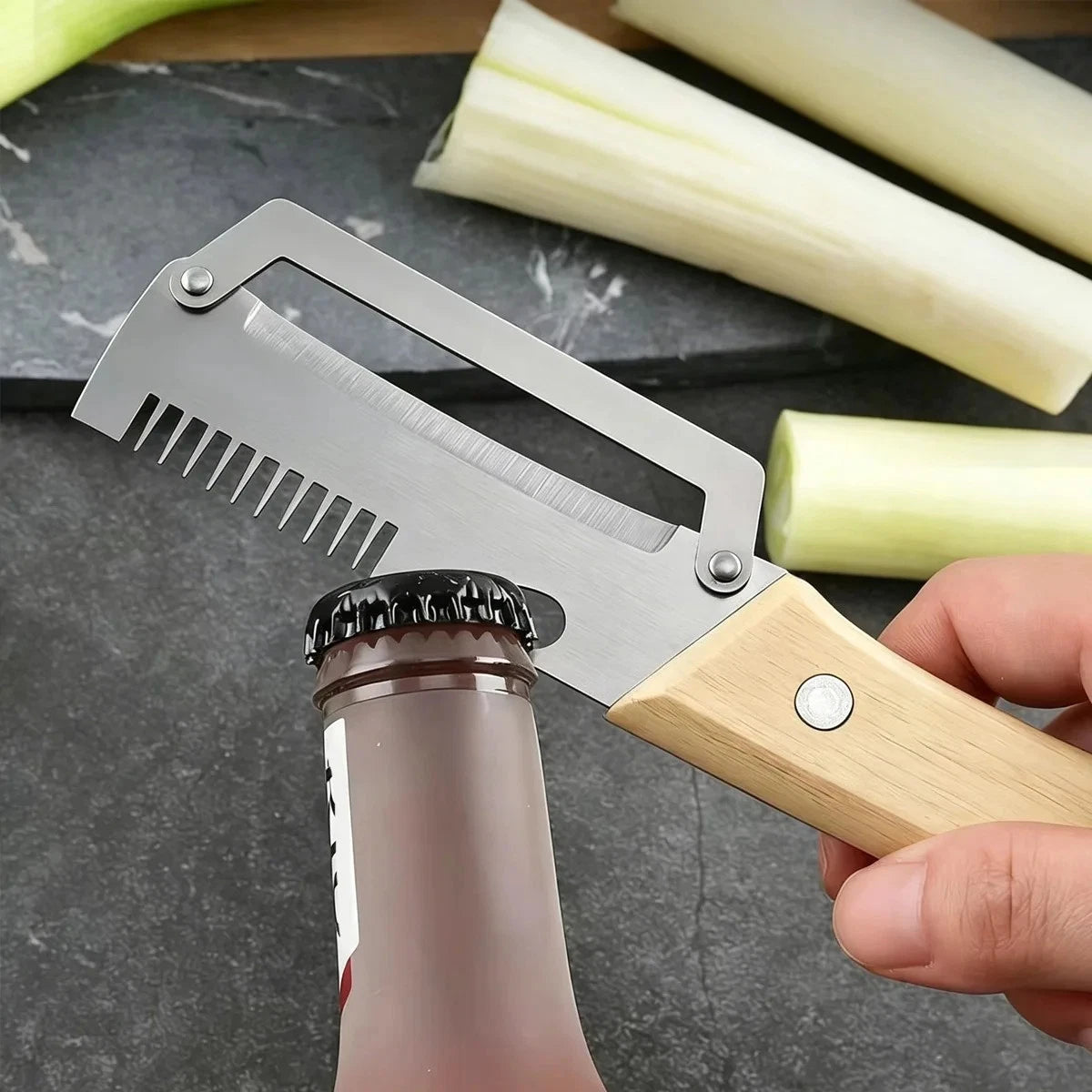 2 Pc Stainless Steel Peeler with Wooden Handle – Fruit & Vegetable Slicer-NEW