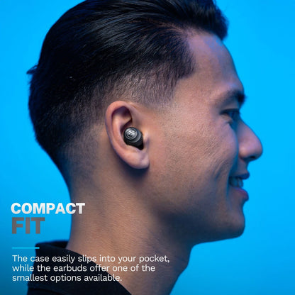 JLab Go POP+ True Wireless Bluetooth Earbuds, In-Ear Headphones, Refurbished