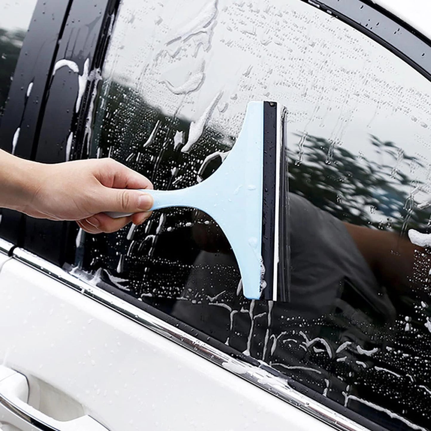 Glass Window Wiper Cleaner Squeegee Shower Screen Mirror Home Car Blade Brush